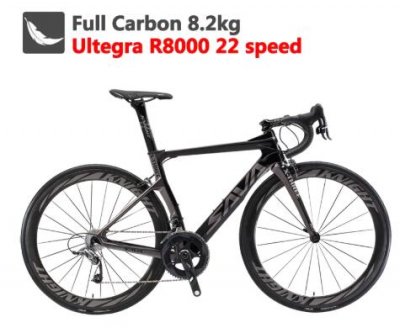SAVA Carbon Road bike 700C Carbon Bike Racing road bike Carbon Bicycle with SHIMANO Ultegra R8000 22 Speed Bicycle velo de route