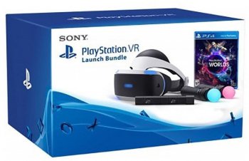 Playstation VR Launch Bundle Virtual Reality PS4 Headset VR Worlds Camera